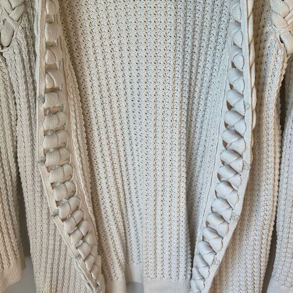 TIBI Cotton/Silk Braided Cardigan with Pockets!!!! Size Medium. Beautiful! - Picture 6 of 16